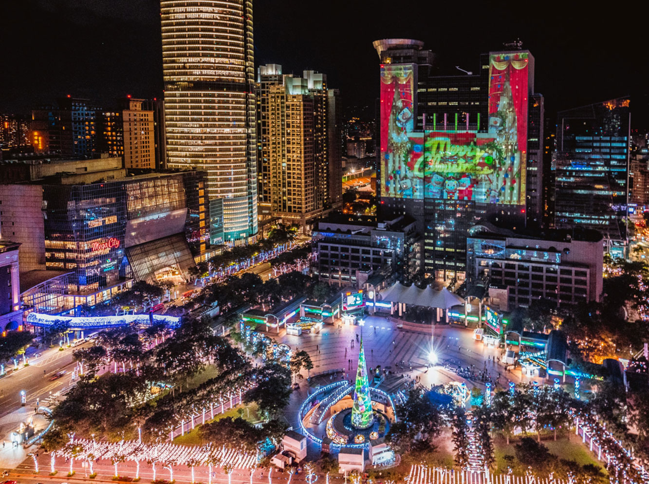 Christmas Light Event in Banqiao City Hall